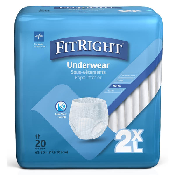 FitRight Underwear - Ultra - 2XL- Case