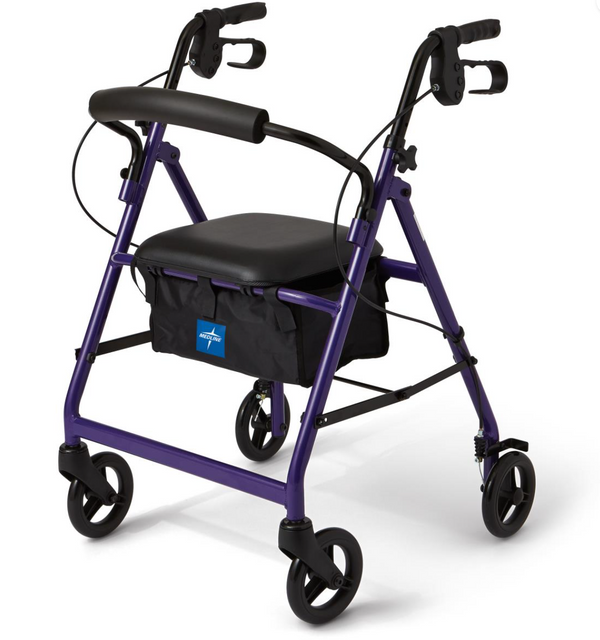 Basic Rollator with 6" Wheels, Purple