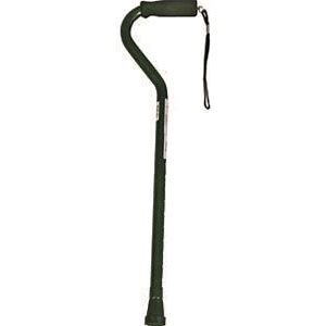 Aluminum Offset Cane 300lbs Black