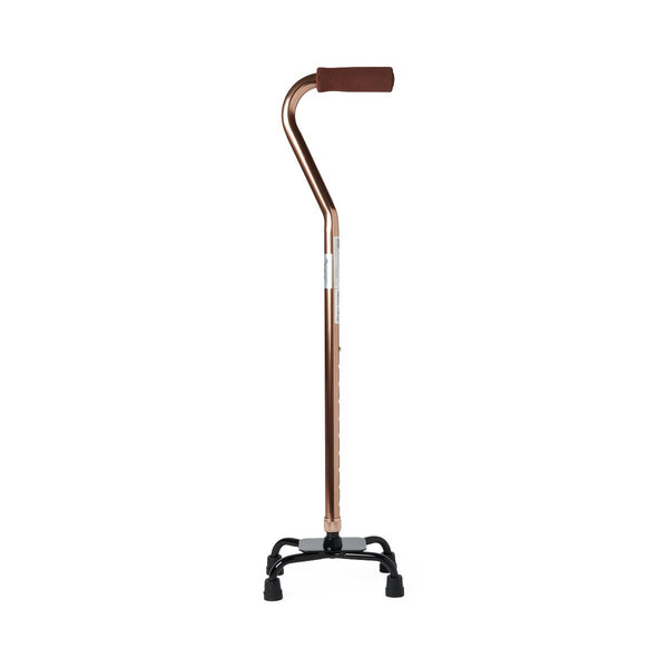 Aluminum Quad Cane, Small Base, Bronze